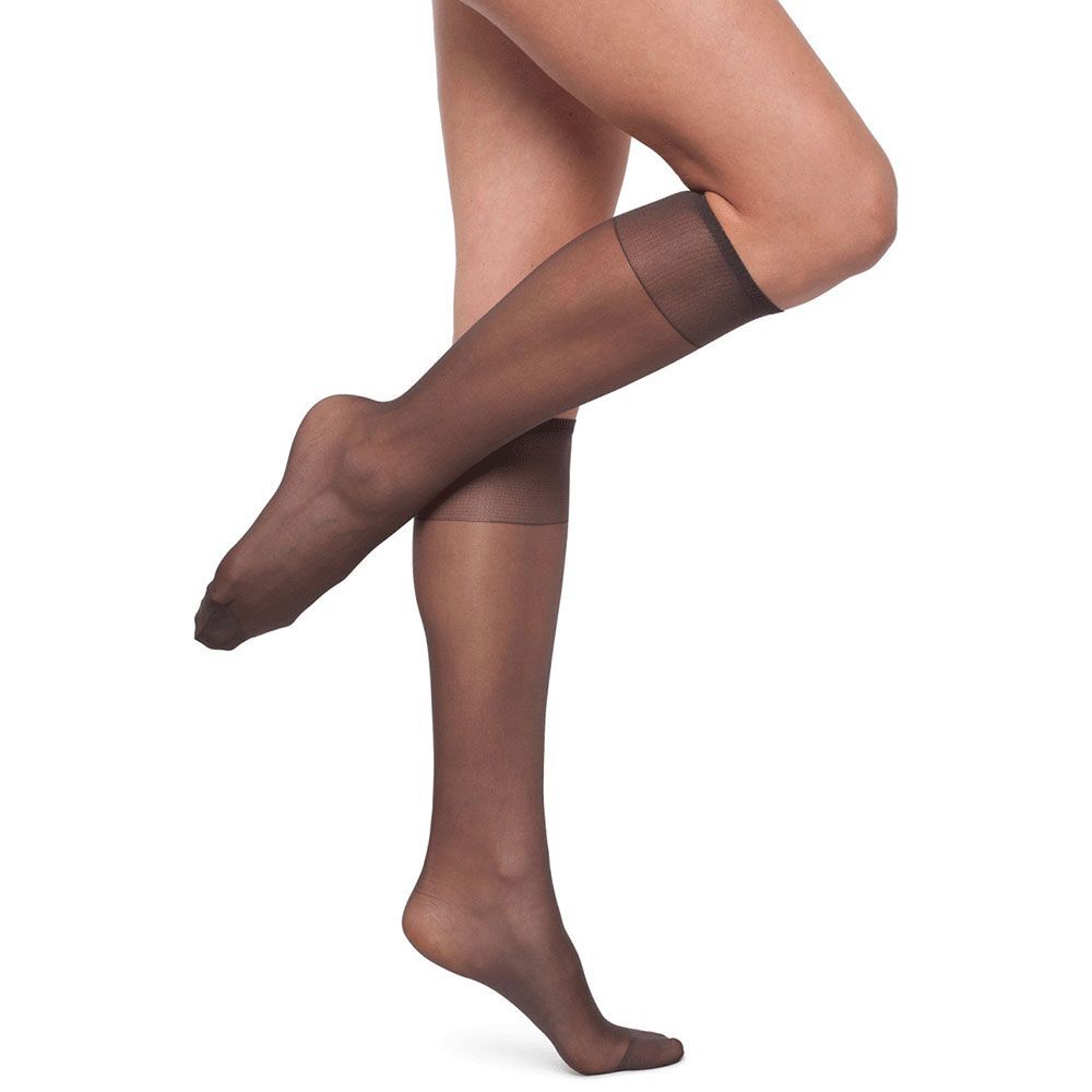 Kayser Sheer Knee Hi (2-Pack) Comfort Band Silky Elastane Sheer Leg 15 ...