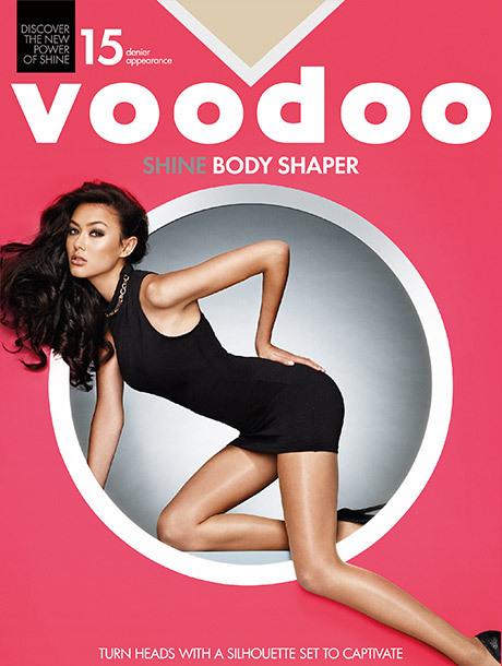 Voodoo Shine Body Shaper Sheers Tights 15 Denier Opaque Shaping Brief H30479