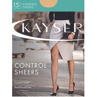 Kayser Control Sheers Tights 15 Denier Control Brief Reinforced Toe H10612