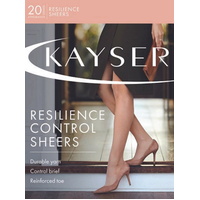 Kayser Resilience Control Sheers Tights 20 Denier Control Brief Reinforced Toe H10660