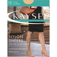Kayser Plus Nylon Sheers Tights 15 Denier Comfort Brief Fuller Figure Fit H10840