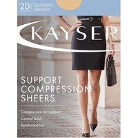 Kayser Support Compression Sheers Tights 20 Denier Control Brief Reinforced Toe H10860
