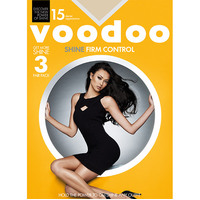 Voodoo Shine Firm Control Sheers (3-Pack) Tights 15 Denier Opaque Firm Control H30430