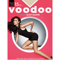 Voodoo Shine Body Shaper Sheers Tights 15 Denier Opaque Shaping Brief H30479