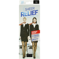 Sheer Relief Support Sheers Tights 20 Denier Relieve Tired Achy Legs Ideal For Travel