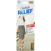Sheer Relief Compression Sheers Tights 12 Denier Helps Blood Circulation Sheer to Toe